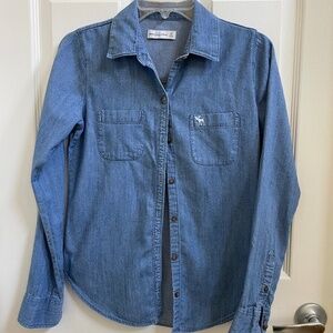 Abercrombie & Fitch chambray denim shirt XS